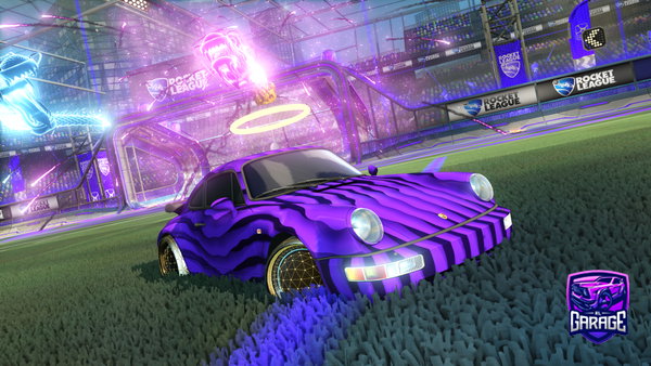 A Rocket League car design from Goldendrake