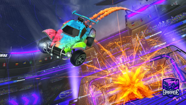 A Rocket League car design from FvriaSG