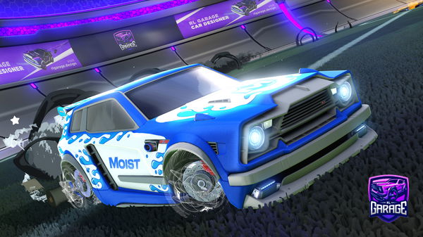 A Rocket League car design from Ripperatschool