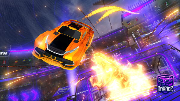 A Rocket League car design from Myusernameistigershark