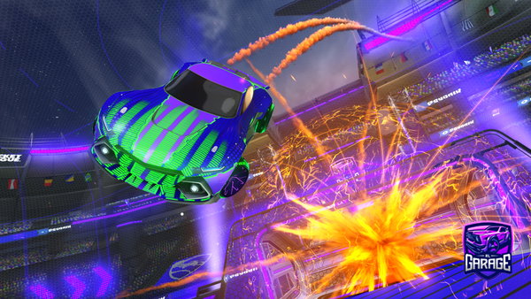 A Rocket League car design from maikoloko