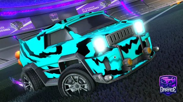 A Rocket League car design from Aqua28