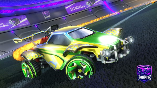 A Rocket League car design from bvample