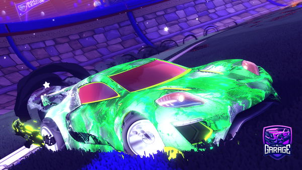 A Rocket League car design from HIBSRULE24