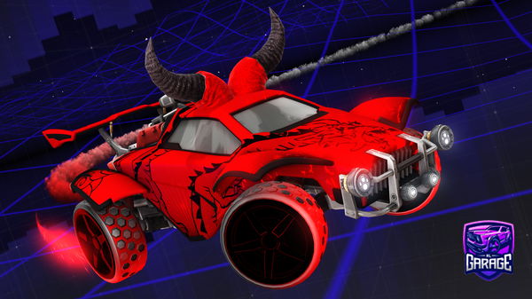 A Rocket League car design from Toexe999