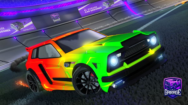 A Rocket League car design from BOBALOBAYOUS