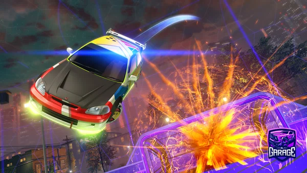 A Rocket League car design from eoegames001