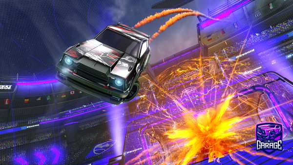 A Rocket League car design from splashbang