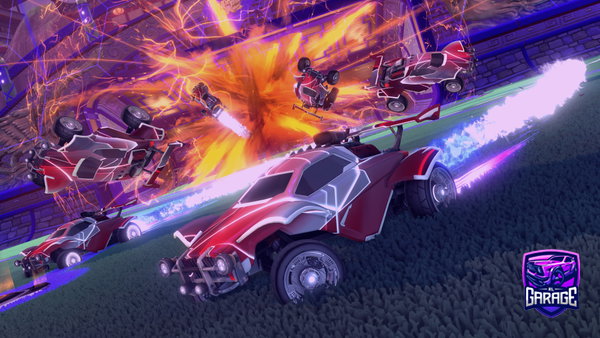 A Rocket League car design from Rl_flamingo