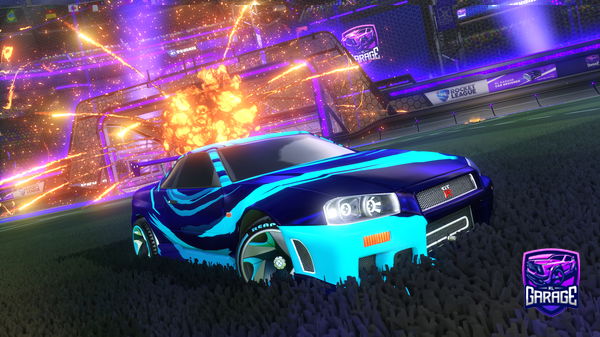 A Rocket League car design from Fire_Tiger