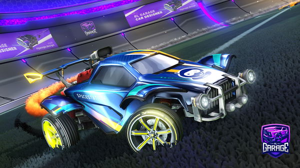 A Rocket League car design from STTS