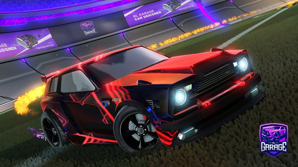 A Rocket League car design from Fifoludek