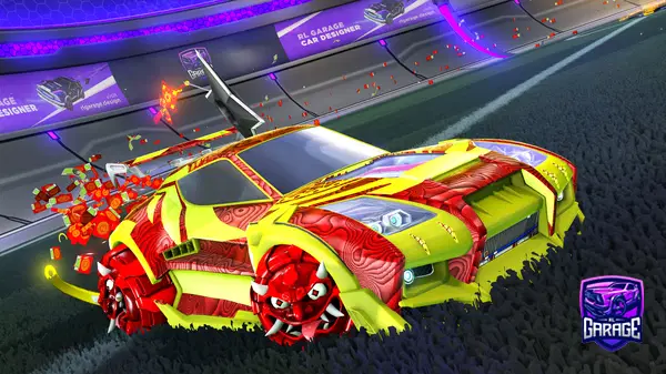 A Rocket League car design from Synxty