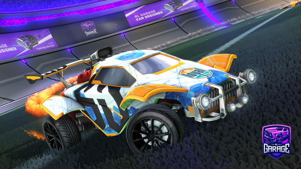 A Rocket League car design from BigPoppaRaf