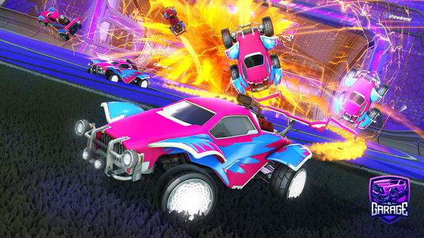 A Rocket League car design from NessCaffee