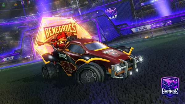 A Rocket League car design from Mallart