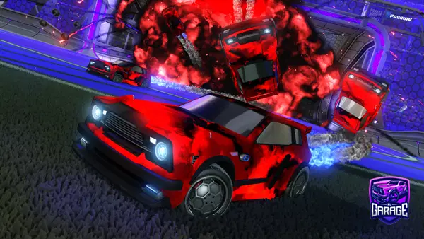 A Rocket League car design from Rxffled