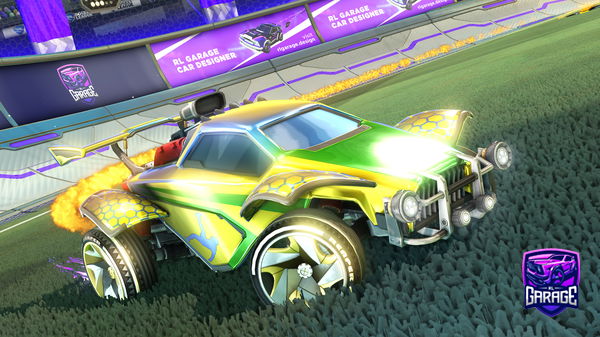 A Rocket League car design from PulseTom