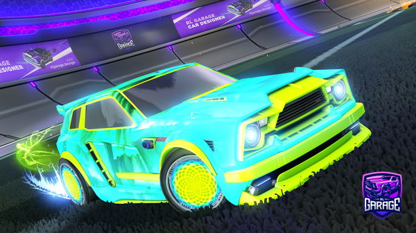 A Rocket League car design from Buddybaseball10