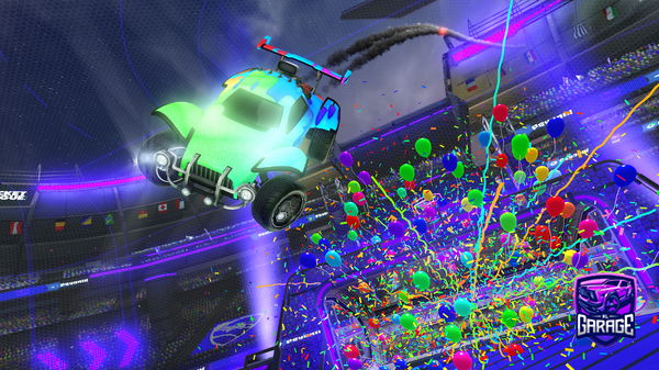 A Rocket League car design from PowerfulFlea441