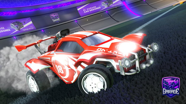 A Rocket League car design from Raprukainen