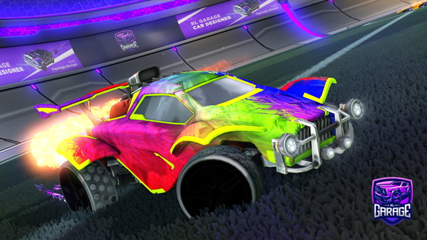 A Rocket League car design from MeggySpletzer