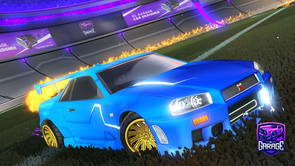 A Rocket League car design from supernoobbers