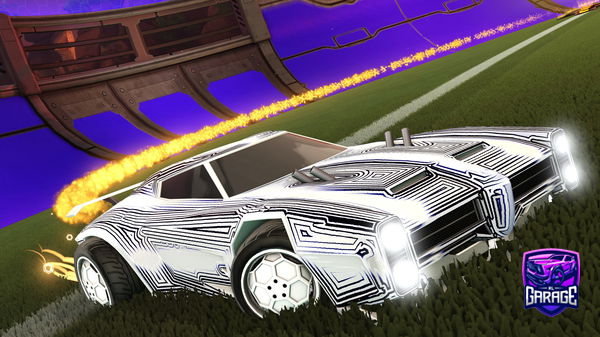 A Rocket League car design from door