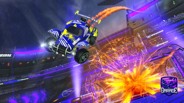 A Rocket League car design from sazerac