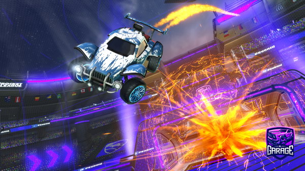 A Rocket League car design from MYST1KALL