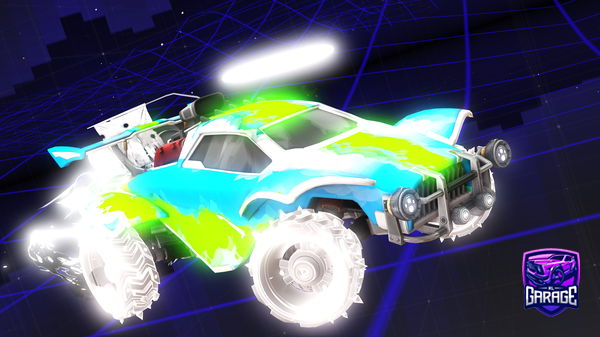 A Rocket League car design from Muxxyfy