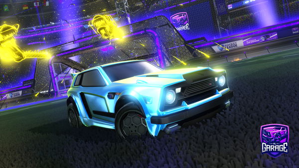A Rocket League car design from Boxcometomyhand