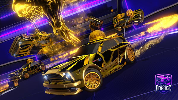 A Rocket League car design from Gangws