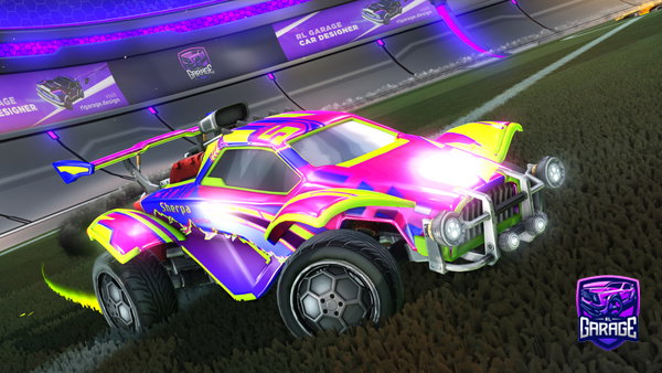 A Rocket League car design from Okuxbox
