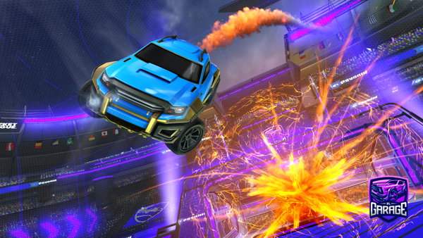 A Rocket League car design from leezashark