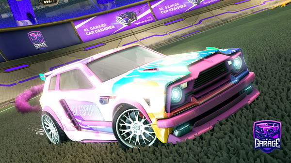 A Rocket League car design from Ishwafr