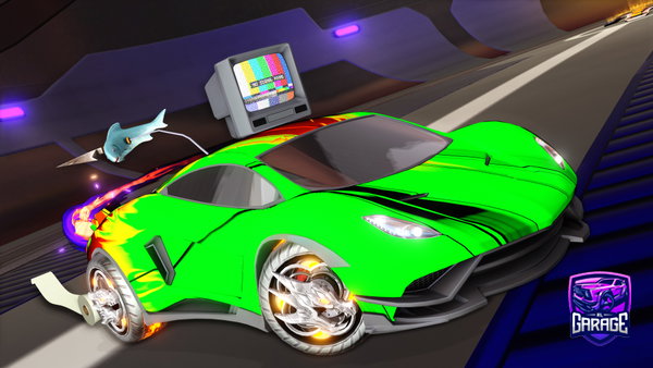A Rocket League car design from Alecool64