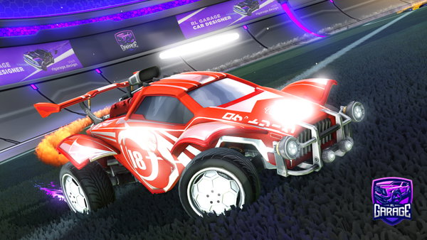 A Rocket League car design from Raprukainen