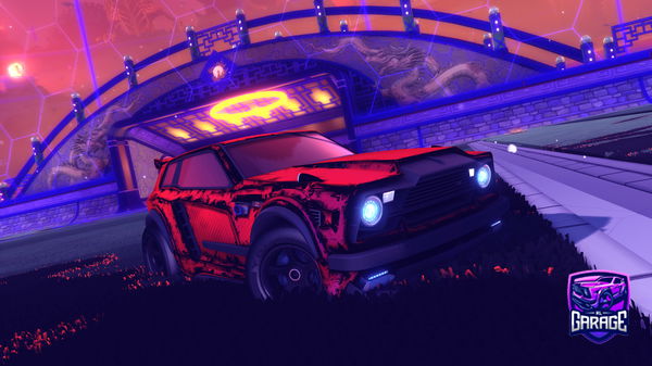 A Rocket League car design from Kirby_is_best