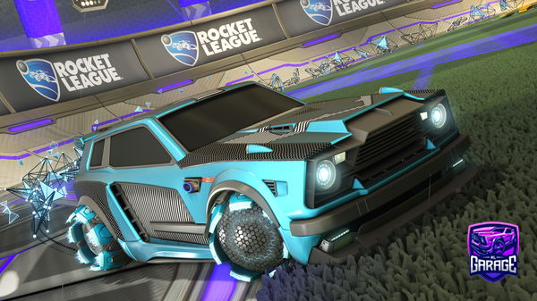 A Rocket League car design from -Mouni-