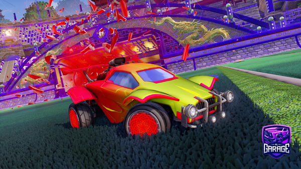 A Rocket League car design from fussball