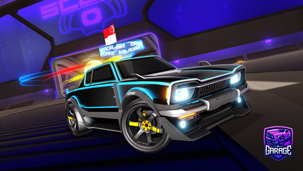 A Rocket League car design from Einoxity