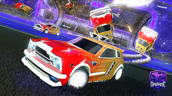 A Rocket League car design from Mitoka_on60FPS