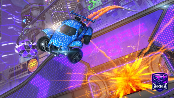 A Rocket League car design from Villaloid
