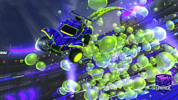 A Rocket League car design from Bebeokos