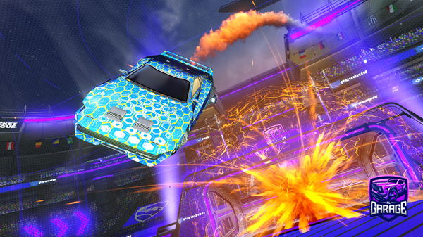 A Rocket League car design from dkfjtcdhvf
