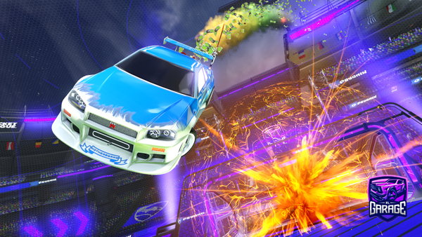 A Rocket League car design from Dspillman23