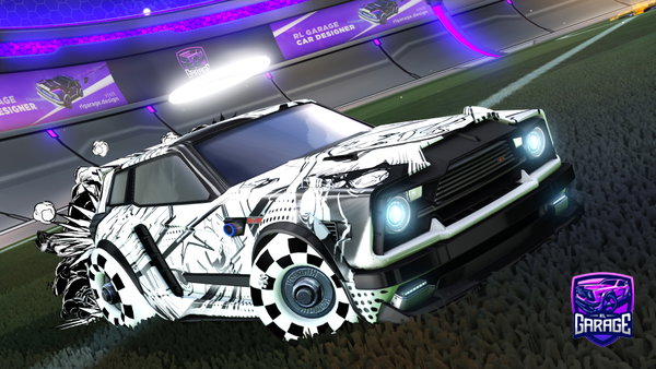 A Rocket League car design from ITZNATEBRUH