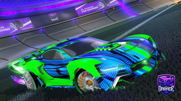 A Rocket League car design from Golden_Haze19