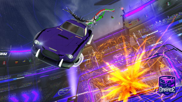 A Rocket League car design from keyholery